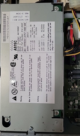 Apple Macintosh 6100 6100/AV 610Quadra 610 Power Supply 614-0022